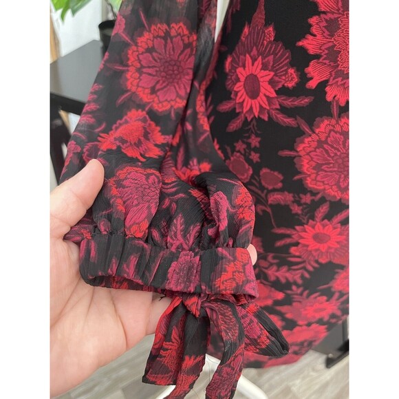 Tommy Hilfiger Women’s Shift Dress Size 2 Floral Long Sleeve Zipper Back - Picture 5 of 12